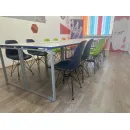 Стол рабочий учебный 2-хместный "Лофт" с фартуком