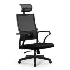 Компьютерное кресло Метта Sit Air-180 B2-290K - Mesh(YP99)+UMF(X1) /Km00/Wh00/K15bL/H13mM-1D(TG1.0Pl/M09.B02.G15.W01) черный