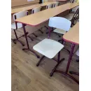 Cтул ученический. Гнутоклееная фанера, бесцветный лак.