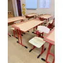 Ученический комплект лабораторный химия/физика: 2-хместная парта+2 стула
