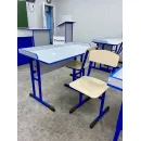 Ученический комплект лабораторный химия/физика: 2-хместная парта+2 стула