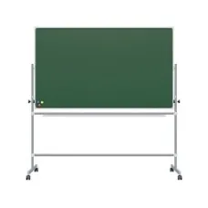 Двухсторонняя поворотная передвижная магнитная доска меловая 170х100 см ДЗ П.24