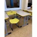 Ученический комплект:2-хместная парта+2 стула