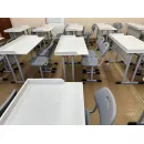 Ученический комплект лабораторный химия/физика: 2-хместная парта+2 стула