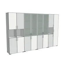 Стеллаж полуоткрытый модульный 4-хсекционный