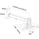 Крепление для проектора Reflecta Vesta 120RA (штанга 800-1200 мм) настенное