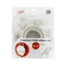 Кабель VGA-15M-Gray, 15M/15M, 15м, тройной экран, феррит.кольца, пакет