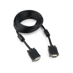 Кабель VGA-5M, 5м, 15M/15M, тройн.экран, феррит.кольца, пакет