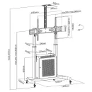 Мобильная напольная стойка Digis DSM-P2106CB для размера 55"-100"