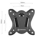 Кронштейн настенный ONKRON BASIC R2 чёрный для размера 10-32"