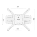 Кронштейн настенный ONKRON M5 белый для размера 37-70"