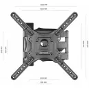 Кронштейн настенный ONKRON NP40 чёрный для размера 32"-65"