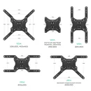 Кронштейн настенный ONKRON NP44 чёрный для размера 26"-65"