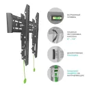 Кронштейн настенный ONKRON SN14 чёрный для размера 32"-65"