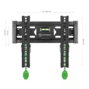 Кронштейн настенный ONKRON TM4 чёрный для размера 17"-43"