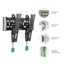 Кронштейн настенный ONKRON TM4 чёрный для размера 17"-43"