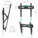 Кронштейн настенный ONKRON TM5 чёрный для размера 32"-65"