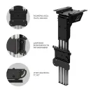Кронштейн потолочный ONKRON CR1S чёрный для размера 10"-40"