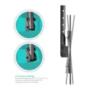 Кронштейн потолочный ONKRON N1L чёрный для размера 32"-80"