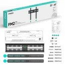Кронштейн настенный ONKRON BASIC FM2 чёрный для размера 32"-65"