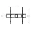 Кронштейн настенный ONKRON UF4 чёрный для размера 55"-100"