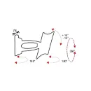 Кронштейн настенный OMB Lunar 2 (black) для размера 10-40"