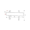 Кронштейн настенный OMB Slim 800 (black) для размера 40-80"