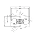 Крепление для проектора SMS Projector CL V300-350 (штанга 300-350 мм) A/S incl Unislide silver потолочное