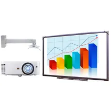 Интерактивный комплект EliteBoard WR-84A24C с проектором ViewSonic PS501X и креплением Stoiko MS-750 B-S