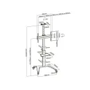 Мобильная напольная стойка Digis DSM-P764C для размера 34"-70"