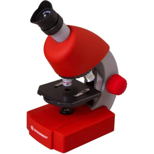 Оптический микроскоп Bresser Junior 40x-640x, красный