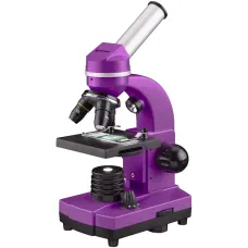 Оптический микроскоп Bresser Junior Biolux SEL 40–1600x, фиолетовый