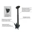 Кронштейн потолочный Wize Pro C5524A для размера 26"-55"