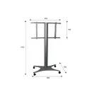 Мобильная напольная стойка OMB NEW MAGELLANO (black) для размера 37-60"