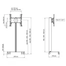 Мобильная напольная стойка SMS Flatscreen FM MST1800 A/B для размера 19-32"