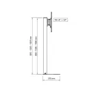 Напольная стойка SMS Flatscreen FM ST1200 A/B для размера 15-49"
