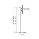 Напольная стойка SMS Flatscreen FM ST1800 A/B для размера 15-49"