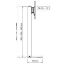 Напольная стойка SMS Flatscreen FM ST800 A/B для размера 15-49"
