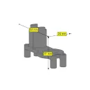 Монтажный кронштейн для сервоприводов TETRIX PRIME 40232