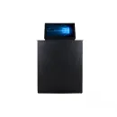 Встраиваемый моторизованный выдвижной 15" монитор Wize Pro Genuis Tilt WR-15GT (black)
