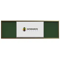 Комплект рельсовой системы с классной доской IGB1M и интерактивной панелью Interwrite 65