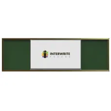Комплект рельсовой системы с классной доской IGB1L и интерактивной панелью Interwrite 86"