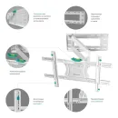 Кронштейн настенный ONKRON M7L White для размера 40"-75"