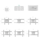 Кронштейн настенный ONKRON M7L White для размера 40"-75"