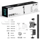 Кронштейн настольный ONKRON D101E Black для размера 13"-34"