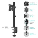 Кронштейн настольный ONKRON D101E Black для размера 13"-34"
