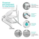 Кронштейн настольный ONKRON G80 White для размера 13"-32"