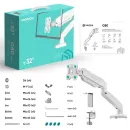 Кронштейн настольный ONKRON G80 White для размера 13"-32"