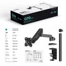Кронштейн настольный ONKRON G70 Black для размера 13"-34"
