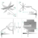 Кронштейн настольный ONKRON G100 White для размера 13"-32"